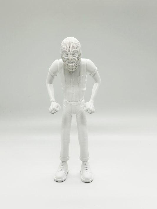 VINYL SKINHEAD TOY AGGRO BOY white color limited number