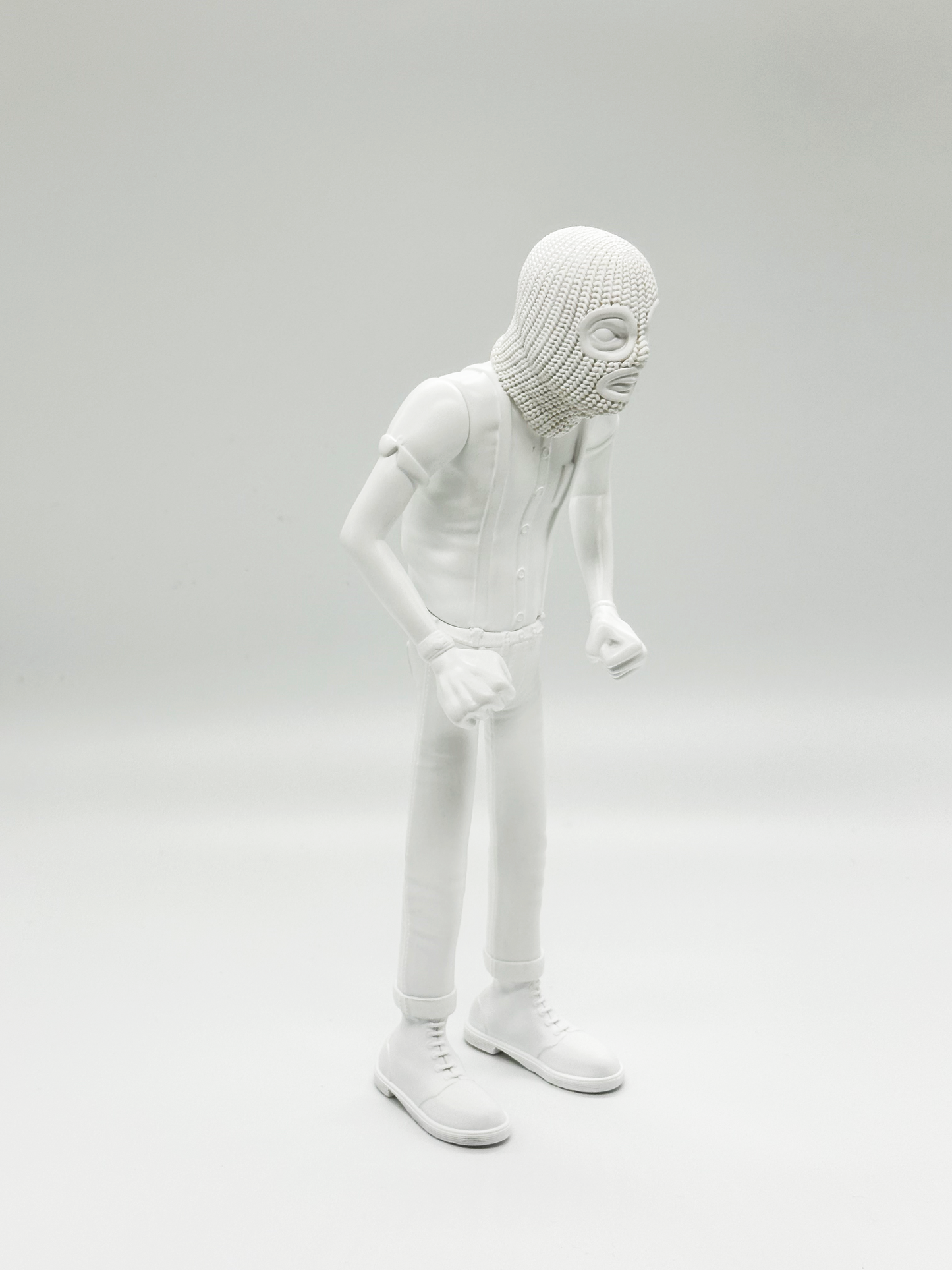 VINYL SKINHEAD TOY AGGRO BOY white color limited number